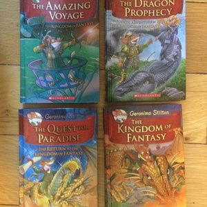 4 HARDCOVER Geronimo Stilton Books LOT Grades 2-5